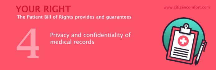 Privacy and confidentiality of medical records