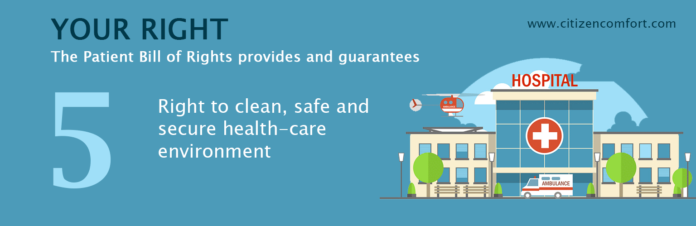 Right to clean, safe and secure health-care environment